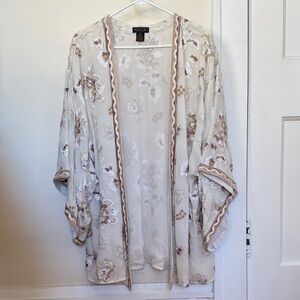 AS by DF Embroidered Floral Kimono Style Jacket